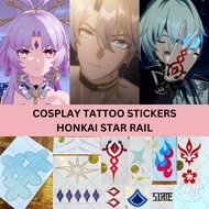 DOUHUA.INKS HSR Waterproof Cosplay Temporary Tattoo Stickers – Skin Safe | Outdoor Friendly