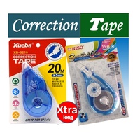 Niso Xueba correction tape 15M 20M 30M correction tape liquid paper Extra Long