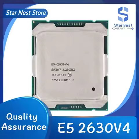 Xeon E5 2630 V4 CPU Processor 10 CORE 2.20GHZ 25MB L3 85W SR2R7 LGA 2011-3