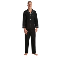 EVERDREAM Men’s Pajama Set, Solid Lightweight Botton Down Pajamas for Men
