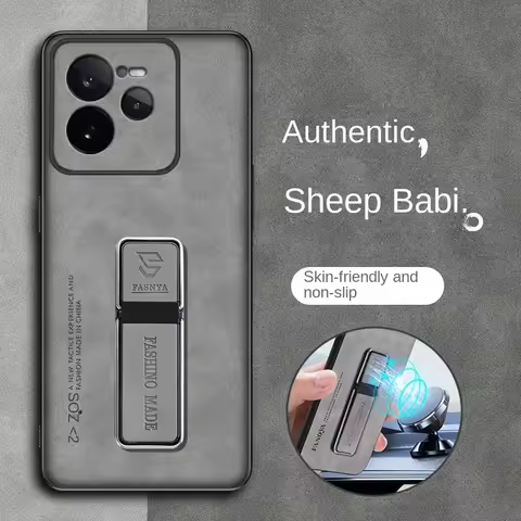 Shockproof Funda for Realme GT8 GT7 Pro racing neo 7 turbo Case stand matte Leather Protection Phone