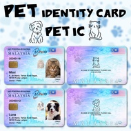 [Ready in 1 Day] Double-sided Pet IC PVC Card, Cat IC, Dog IC, IC Kucing, IC Anjing