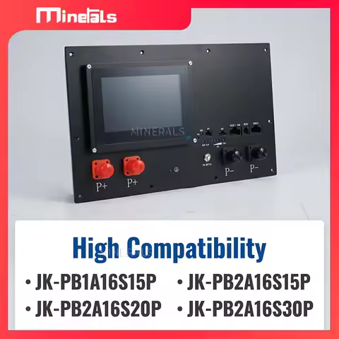 BMS Panel for JK 7 Inches LCD V19 Sheet Metal Panel BMS Housing for V19 Inverter BMS PB1A16S15P PB2A