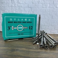 3"x12 Iron Wood Screws / Steel Wood Screws CHW 3"x12