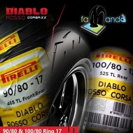 ! PAKET BAN PIRELLI DIABLO ROSSO CORSA 2 90/80 &amp; 100/80 RING 17 -