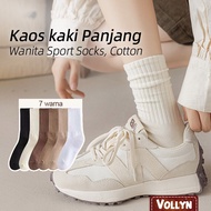 Volly Women's Socks / Women Socks soft Plain Socks for Adult Women Sakinah Plain School Socks