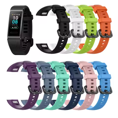 Sport Silicone Watchband For Huawei Band 4 Pro Wristband Replacement O-riginal Soft Fashion Portable