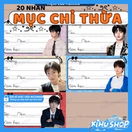 [KIHUSHOP] 20 TF Family printed notebook stickers, size 7.4 x 4.2 cm, high quality