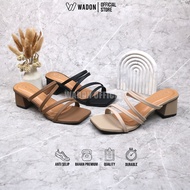 WADON Clara Women's Sandals with 5cm Heels, Cream, 5cm Heels | 5cm Heel Sandals