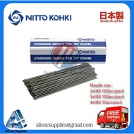 "Nitto Kohki" Needle Diameter 2,3 and 4mm x 180mm Length , " Needle Scaler Powerful scaling .