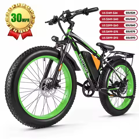 26" Fat Tire Electric Bike for Adults 48V 20Ah Battery 1000W Motor (Peak 1500W) 25-30MPH Fast Mounta