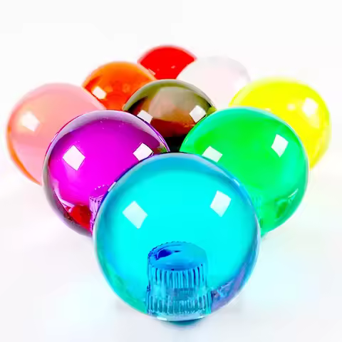 35mm M6 Colorful Clear transparent fighting modification boutique KDIT Top ball for arcade SANWA ZIP