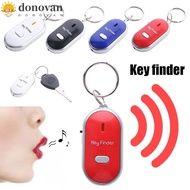 DONOVAN LED Whistle Key Finder Beeping Smart Pet Tracker Keyring Keychain Light Torch Locator Tracke