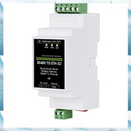 [W F S B] Industrial Isolated RS485 to ETH (C) RJ45 Converter Wall/Rail-Mount for Modbus for Reliabl