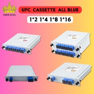 FIBER KING SC/UPC 1x2 1x4 1x8 1x16 Cassette FTTH Plug-in Type Fiber Optical PLC Splitter