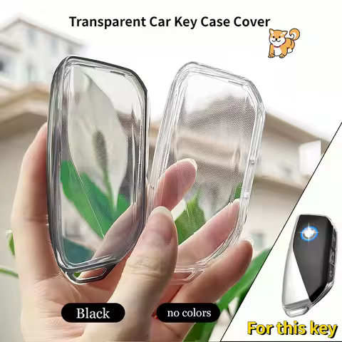 Transparent Car Key Case Cover for BMW X5 G07 2023 7 Series Ix XM I7 X7 735i 740i X6 IX I20 X1 U11 G