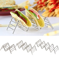 PEK-Hard Wave Stainless Steel Mexican Food Rack Stand Shell Taco Holder Display