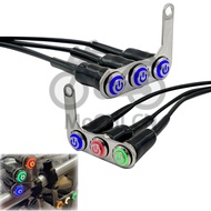 12V Motorcycle Bracket Switch Warning Light Headlight Horn Button Switch Waterproof on-off Handle Sw