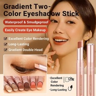 【2-Second Blend】Dual-Tone Cream Eyeshadow Stick For Seamless Gradient Makeup Cream Eyeshadow Stick/D