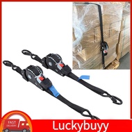 luckybuyy-my Fabater Retractable Ratchet Straps  (2-Pack) 1.5in x 8.2ft Self Tie Down 1760lb Break S