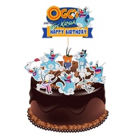 Oggy and the Cockroach Cake Topper
