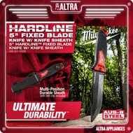 MILWAUKEE 5" HARDLINE Fixed Blade Knife Include Sheath With Belt Clip - 48221928 / 48-22-1928
