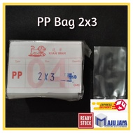 2x3 04 PP Plastic Bag / Transparent / Lutsinar Beg Kilat 250gm± - goodies bag [Maju Jaya]