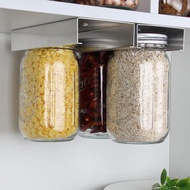 Hanging Mason Jar Storage Rack Mason Jar Manager Mason Food Storage Jar Hanger for Cabinet Shelf