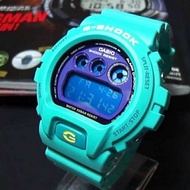 Jam tangan fesyen lelaki dan wanita Smart wacth (Ready Stock) G-Shock DW6900 Turquoise Digital Sport