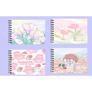 Tulip drawing notebook size A5 A4 20 sheets VV5I38a cute cartoon drawing notebook