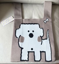全新日本D.Kelly狗仔針織袋購 D. Kelly Japan Dog Knit Tote Bag