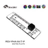 BYKSKI Acrylic Distro Plate Use for PHANTEKS NV7 Computer Case Water Cooling Replace Reservoirs Supp