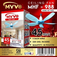 5-Blade Hanging Fan 35 Watt 45 Watt MYVO/