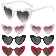 Cat Eye Sunglasses Heart Photo Prop for Bachelorette Bridesmaid Wedding DIY Party Favor Decorations 