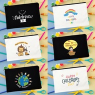 Happy Children's Day Cartoon Colourful Canvas Pouch Kids Pencil Bag Children Sundries Storage Bag Gift for Kids