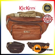 KICKERS ORIGINAL COW LEATHER WAIST POUCH BAG BEG LELAKI KULIT ORIGINAL LEMBU ASLI BEG PINGGANG BRAND