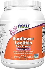 Now Foods Sunflower Lecithin, Pure Powder, 454 Grams