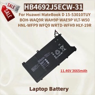 New Laptop Battery HB4692J5ECW-31 11.46V 3665mAh For Huawei MateBook D 15-53010TUY VLT-W50 HNL-WFP9 