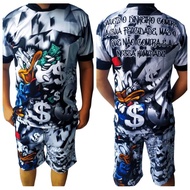 Quebrada Favela Men's Shorts Kit and Cold Knit T-Shirt Lightweight and Soft Style in Your Look