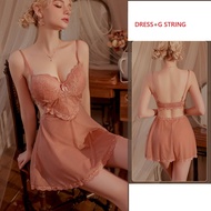 Sexy Lingerie Women's Transparent Sleepwear Cup Bra Push up DD46