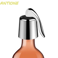 ANTIONE Wine Bottle Stopper Freshness Wine Saver Stainless Steel Silicone Bottle Cap