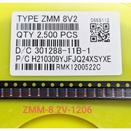 (Combo of 10) Zener Diode ZMM8V2 SMD 1206 LL34 cylindrical glass tube Zener Diode 8.2V 0.5A (Combo)