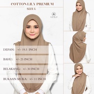COTTON LILY PREMIUM SIZE L by aminie hijab