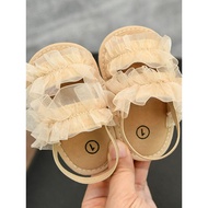 Summer Baby Girl Sandals 0-1 Years Old Princess Shoes Baby Lace Toddler Shoes 3-6-12 Months Cloth So
