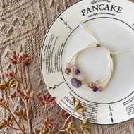 柔和紫極光23貔貅雙層手鍊