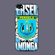HW-24 Persela Lamongan Glass Casing for iphone 6 XR 8 XS 6S SE X 7 Max Plus 2020 2022