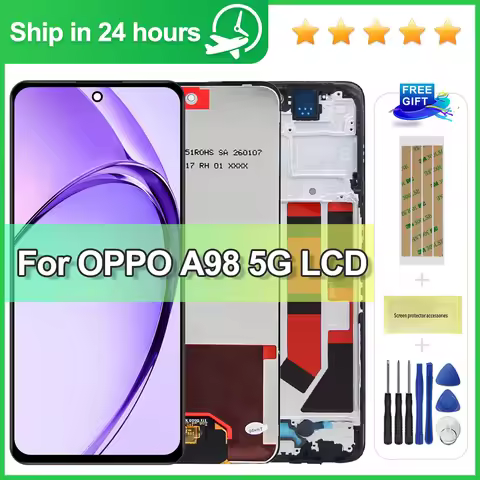 6.72'' A98 5G LCD Display Touch Screen Digitizer Assembly for Oppo A98 5G CPH2529 Replacement Screen