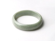 緣靜 | 細糯種/莫蘭迪灰綠/平安鐲/手圍19.5 | 天然A貨翡翠手鐲