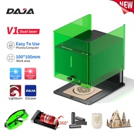 DAJA V1 Laser Engraving Machine for Engraver DIY Non-Metallic Keychain Wood Leather and 304 Stainles