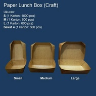 Kraft Paper Lunch Box Kraft/Brown Paper Lunch Box (L) Per 50pcs